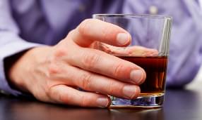 Szklanka z alkoholem